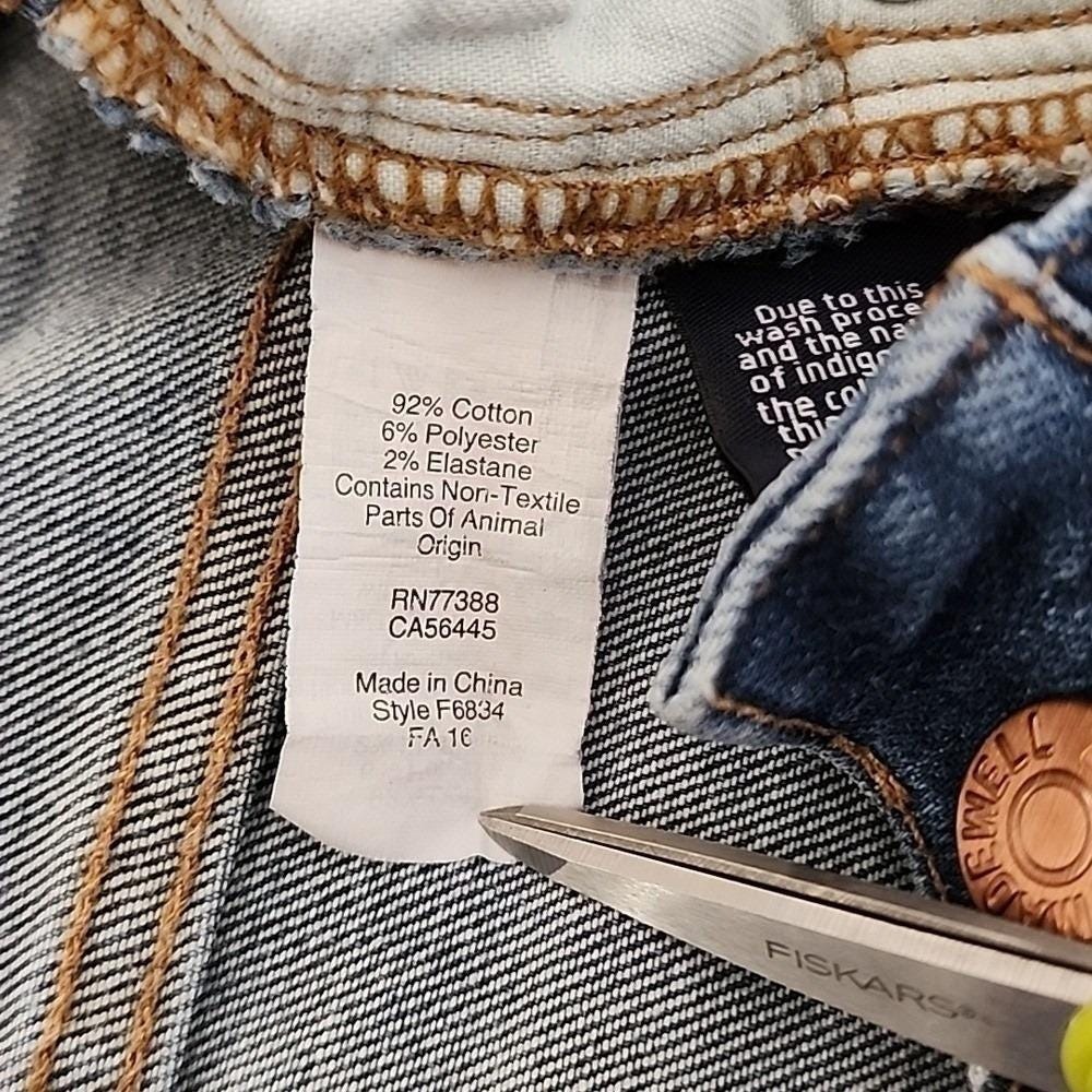 Madewell x Sezane 9" High Riser Skinny Crop Jeans With Zipper Detail Size 29 - Picture 8 of 8